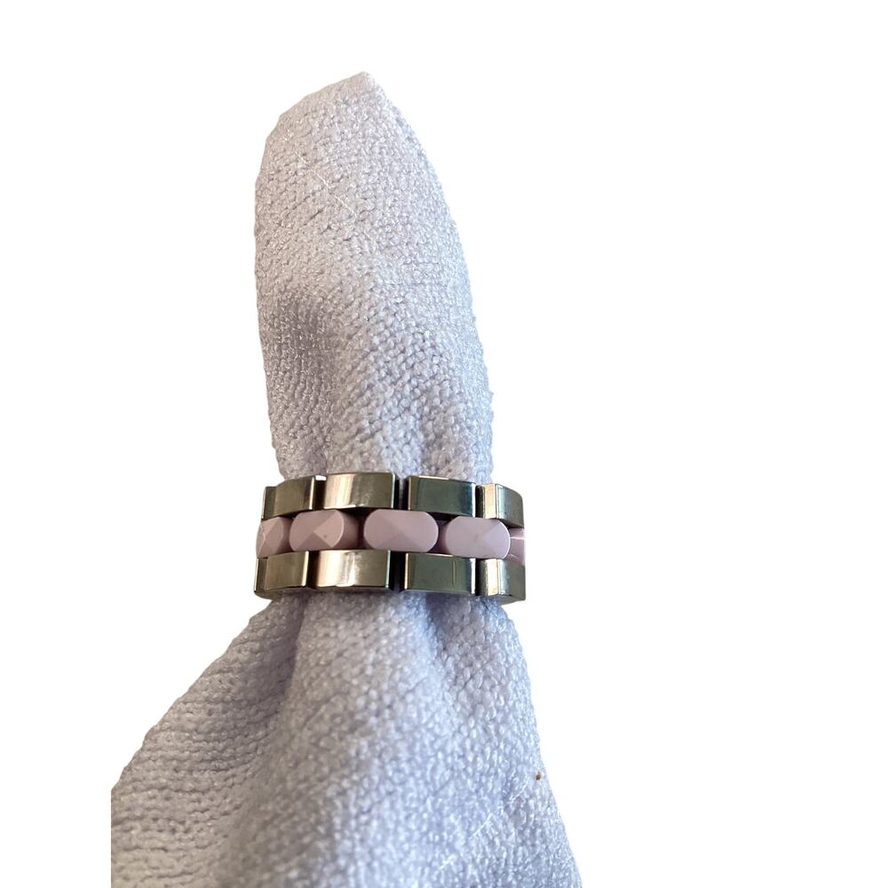 IceLink Ceramic Pink Ring Unisex NWT